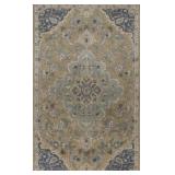 KAS Samara Taupe Hand-tufted Rug, 5'x8'