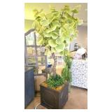 Lighted Artificial Seagrape Tree in Planter