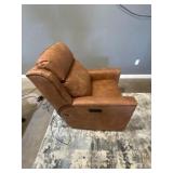 Smith Brothers Brown Leather Recliner Chair