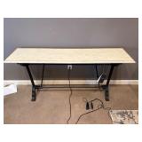 Hooker Furniture Console Table with Metal Frame