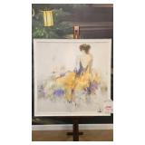 Print on Board in Ornate White Frame