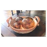 Decorative Ceramic Bowl with Globes