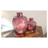 Cranberry Glass Vases