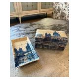 Ceramic Plate and Lidded Box Set