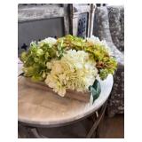 Flower Arrangement in Square Wooden Box