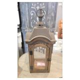 Twenty-Inch Wood and Metal Lantern House