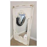 Distressed Decorator Wall Mirror, 28 x 54in