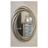 Oval Wall Mirror With 30-Inch Height