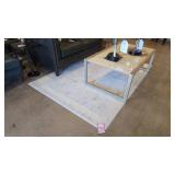 KAS Luna 7129 Area Rug, Ivory and Silver