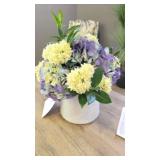 Artificial Floral Arrangement in Ceramic Vase