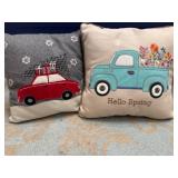 Two Seasonal Throw Pillows