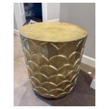 Hooker Furniture Round End Table, Gold Finish