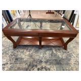 Hooker Furniture Coffee Table With Glass Top