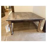 36-Inch Square Wooden Cocktail Table