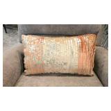 Rose Gold Luxury Lumbar Pillow by Mina Victory