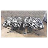 Zebra Print Benches by Fookyik