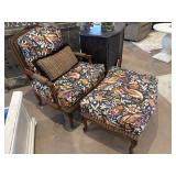 Sherrill Upholstered Chair with Ottoman