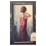 Lady in Red Swarovski Embellished Print
