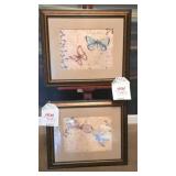 Decorator Prints in Antiqued Frames