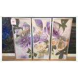 3-Piece Oil on Board Set w/ Satin Nickel Frames