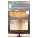 Abstract Oil on Board in Antiqued Bronze Frame