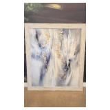Abstract Oil Painting With Distressed Frame
