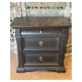 Hooker Furniture Black End Table With 3 Drawers