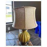 Table Lamp With Green Ceramic Base