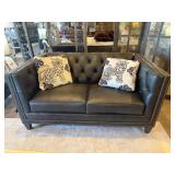 Smith Brothers Leather Love Seat