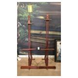 Pair of Adjustable Wooden Display Easel