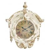 Distressed Wood Wall Clock With Roman Numerals