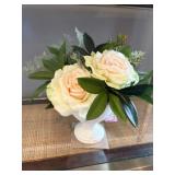 Floral Arrangement With White Roses