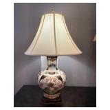 Wildwood Lamp With Floral Design, 30 Inches Tall