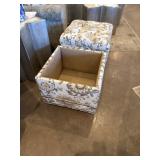 Smith Brothers Fabric Ottomans with Storage