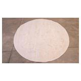 Unique Loom Finsbury 6ft Ivory Round Rug