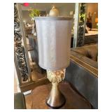 Judy Sha Lamp With Decorative Base, 24 Inches