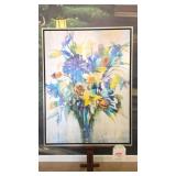 Oil on Board Floral Painting, 38x50