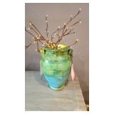 Rojas Vase With Lighted Tree Decor