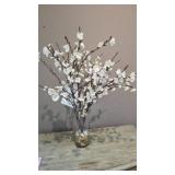 Artificial Floral Centerpiece in Glass Vase