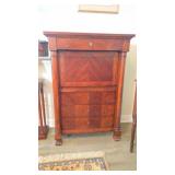 Architectural Mahogany Empire Style Secretary Desk