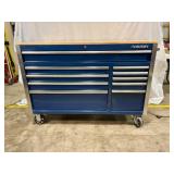 Husky 52 in. Blue 10-Drawer Mobile Workbench