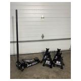 Daytona 4 Ton Floor Jack and 6 Ton Jack Stands