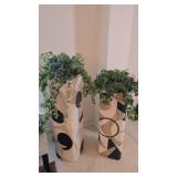 5-Piece Floral Arrangements in Metal Trays
