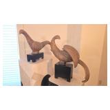 Gilt Plaster Bird Sculptures