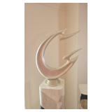 Mid-Century Modern Abstract Silver Sculpture