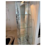 Glass Display Cabinet With Plug-in Light