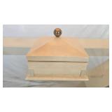 Felt-Lined Decorative Box with Pyramidal Lid