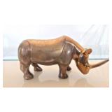 Loet Vanderveen Rhino Sculpture, Signed