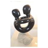 Abstract Stone and Resin Sculpture, 21in Tall