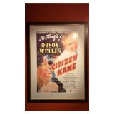 Framed Citizen Kane Movie Poster
